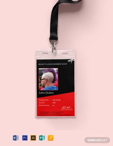 31 Free Id Card Templates Adobe Illustrator Ai