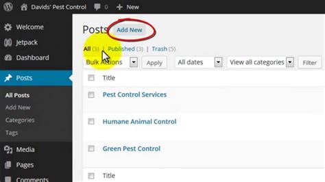 How To Create A New Post In Wordpress Youtube