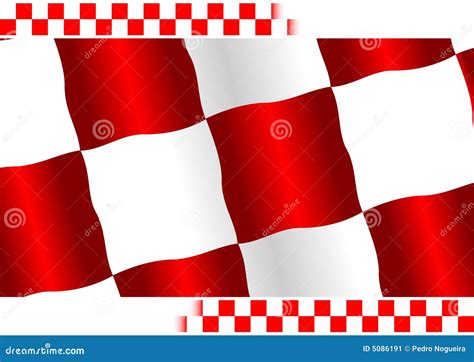 Red Checkered Flag Stock Image Image 5086191