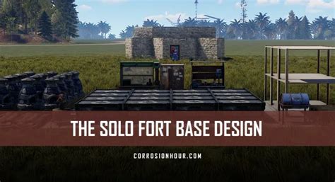 Solo Fort RUST Bunker Base Design (2019) - Solo Base Designs