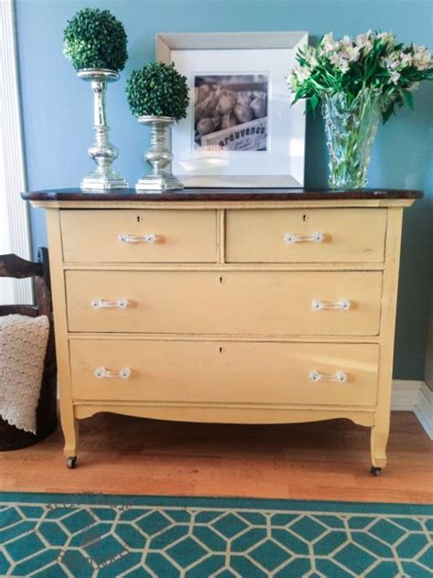 Yellow Dresser Arles Annie Sloan Chalk Paint Vintage Refined