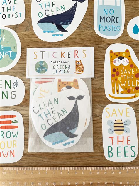 Environmental Awareness Stickers Kids Stickers Sticker Etsy