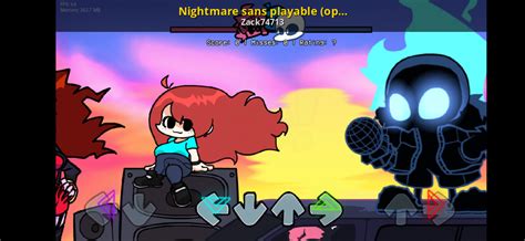 nightmare sans playable optimized  errors mod  friday night
