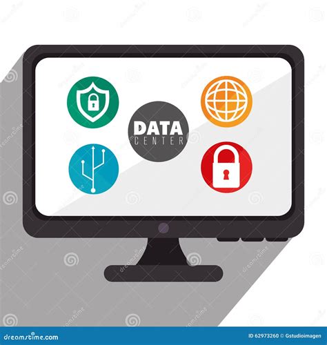 Data Center Security System Stock Illustration Illustration Of