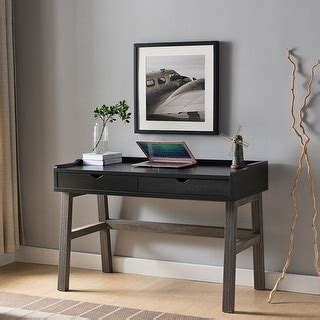 Desk Distressed Grey & Black，office table，stylish and durable, high quality, unique design - Bed ...