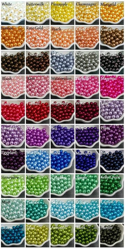 Colors Pearls Size Available No Hole Pearls Rainbow Pearls