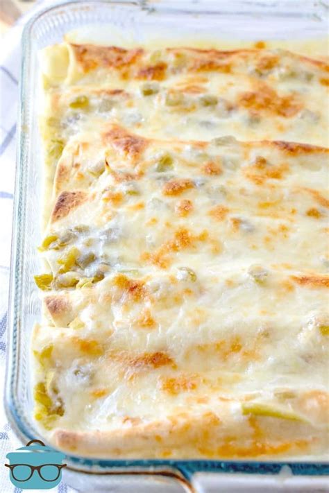 Creamy White Chicken Enchiladas