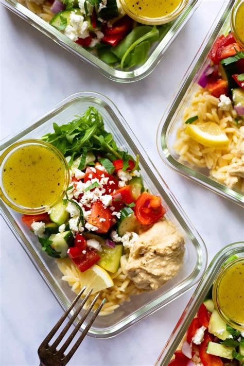 Hummus Orzo Meal Prep Salat 30 Minuten Kochkarussell