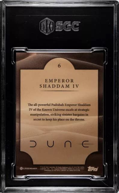 2024 TOPPS DUNE Legendary Emperor Shaddam IV Base 150 SGC 10 Pop 1