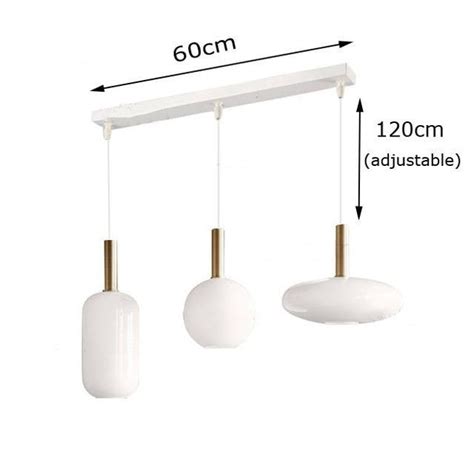 Nordic Milk White Glass Pendant Light Gabyberg Design