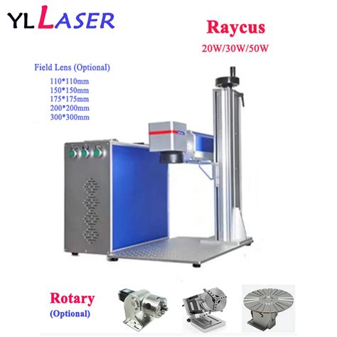 20w 30w 50w Fiber Laser Marking Marker Machine With 220v Or 110v Metal