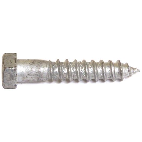 Reliable Fasteners Hex Head Hot Dip Galvanized Steel Lag Bolt 38 In