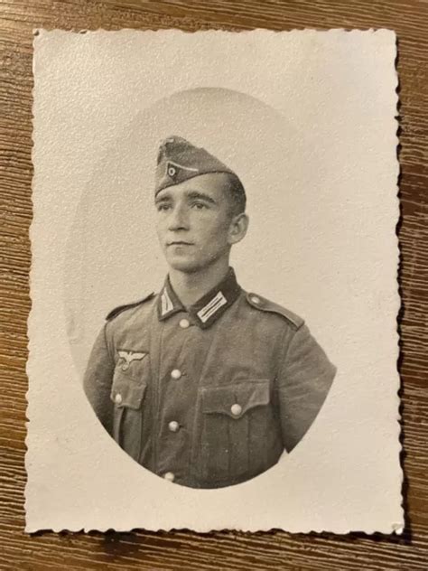 Wehrmacht Soldat Portr T Deutsches Reich Original Foto Wk Eur