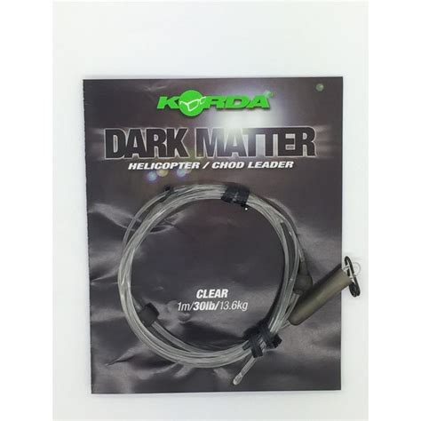 Korda Dark Matter Helicopter Chod Leader Clear Tackle Up