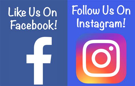 Like Us On Facebook And Instagram Logo Logodix