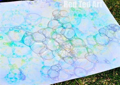 Bubble Art Butterflies Red Ted Art Kids Crafts