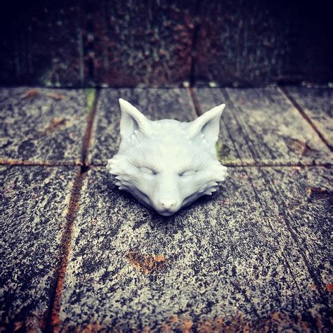 Normal Kitsune Head Unpainted Wolf King Customs