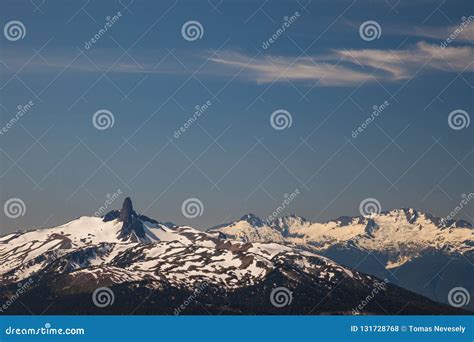 The Black Tusk Mountain Near Whistler British Columbia Stock Photo