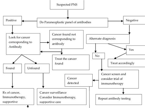 Algorithm For Diagnosis And Management Of Paraneoplastic Neurological Download Scientific