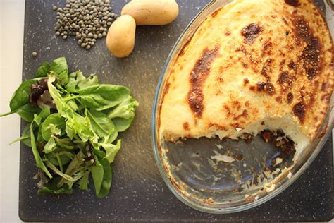 Hachis parmentier végétarien aux lentilles Recette Végétarienne