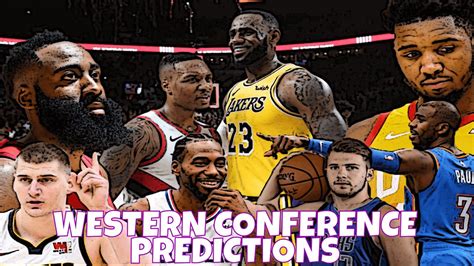 2020 Nba Playoff Predictions Western Conference First Round Youtube