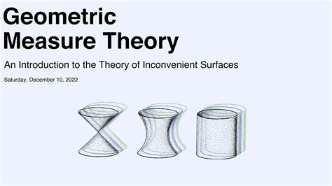 Geometric Measure Theory Lecture 1 6 Youtube