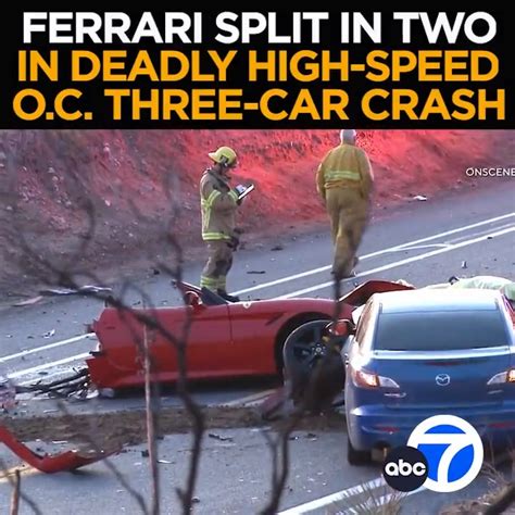 Abc7 Eyewitness News On Twitter A Ferrari California Is Split In