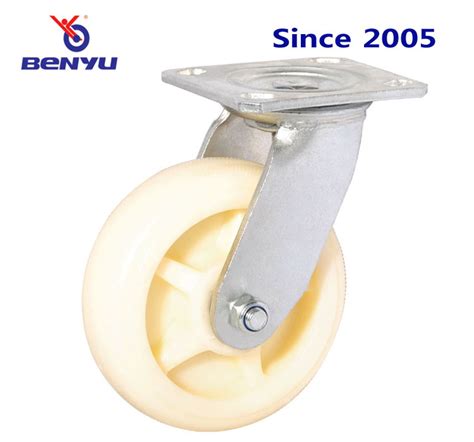 White Pp Swivel Caster Wheel China Heavy Duty Nylon Wheel