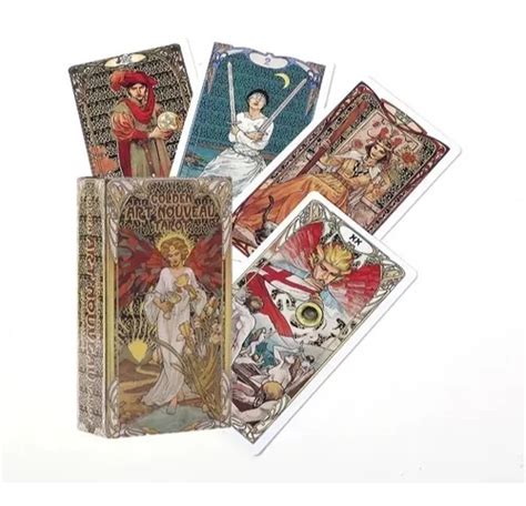 Cartas De Tarot Golden Art Nouveau Manual Guía En Español Envío gratis