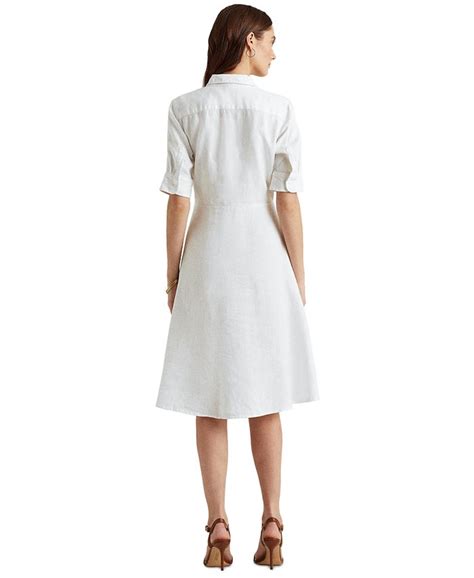 Lauren Ralph Lauren Linen Fit And Flare Shirtdress And Reviews Dresses