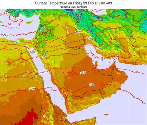 Qatar Surface Temperature On Wednesday 22 Sep At 9am Ast