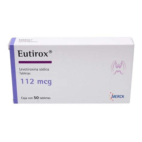 Eutirox 112mcg Tab 50 Farmacia Soriana