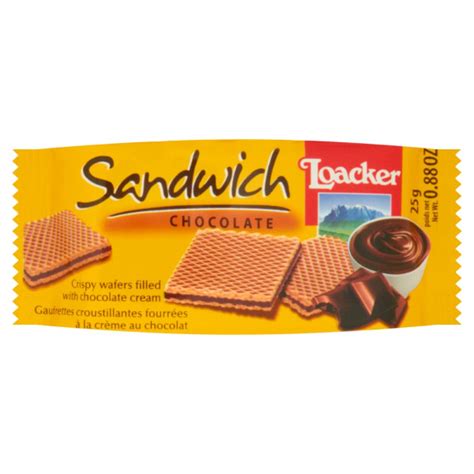 Loacker Sandwich Wafelek Czekoladowy 25g 1 Szt Loacker Spar