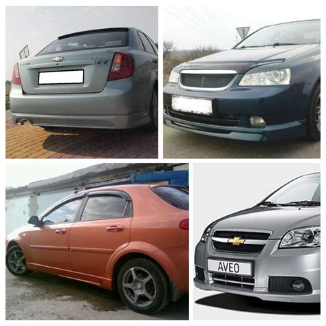 Накладка на передний бампер Chevrolet Lacetti GM Задняя юбка Лачетти: 1 ...