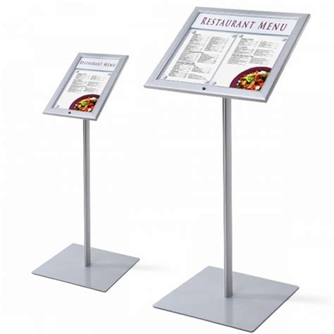 Outdoor Menu Display Stand With Optional Lighting White Light Display