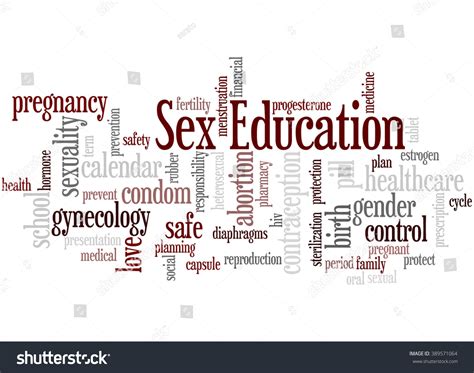 Sex Education Word Cloud Concept On ilustración de stock 389571064 Shutterstock