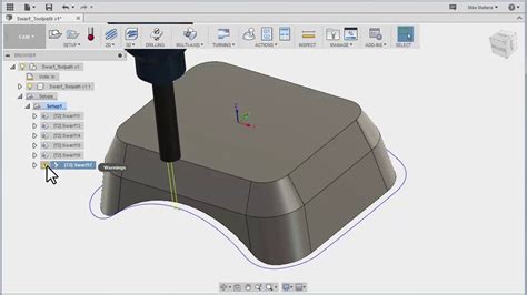 Fusion Ultimate Swarf 5 Axis Toolpath Tutorial 1 Of 2 Youtube