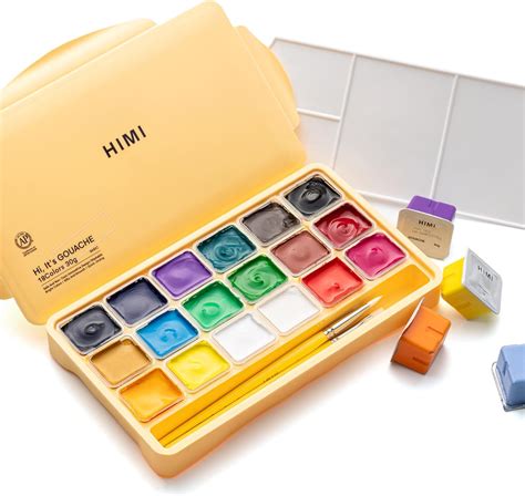 Himi Gouache Paint Set Colors Ml Pc Paint Set Unique Jelly Cup