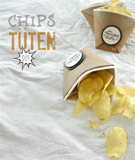 Chips Tüten DIY einfach schnell Einfach Süße verpackung Lebensmittel