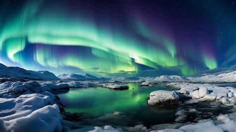 Premium AI Image | Aurora Borealis in the Arctic