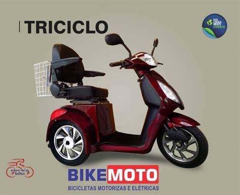 Bikemoto Bicicletas Motorizadas E El Tricas Triciclo Scooter Eletrico