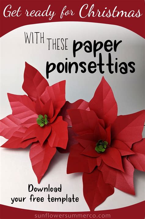 Get Ready For Christmas With These Paper Poinsettias Paper Crafts Christmas Crafts Paper