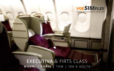 Passagem aérea classe executiva TAM para Paris e Madri a partir de R 4