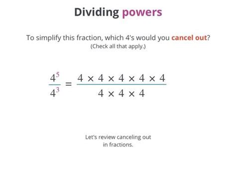 Dividing Powers Algebra School Yourself