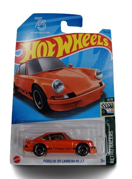 Hot Wheels Retro Racers Porsche Carrera Rs Scale Orange