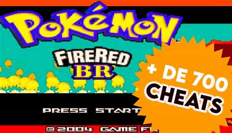 700 Cheats Pokémon Fire Red Todos Os Códigos Gorila Games