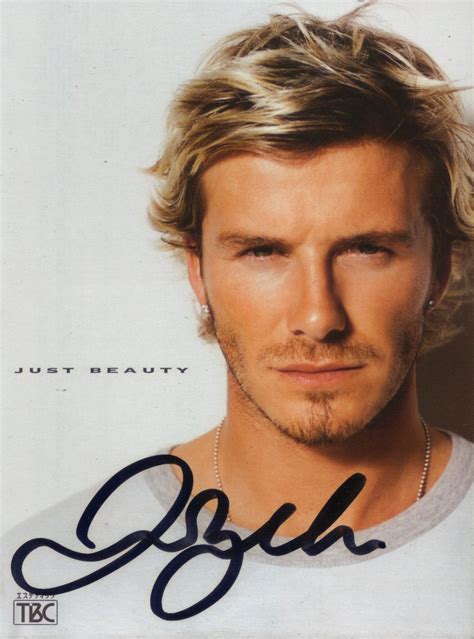 David Beckham Autograph ~ Free David Beckham Autograph ~ Download David ...