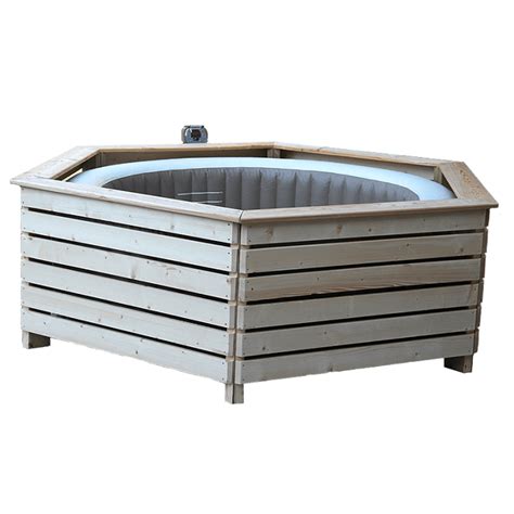 Habillage En Bois Pour Spa Gonflable Aquazendo Leroy Merlin