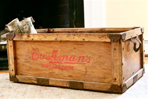 Cushmans Bakery Portland Me Vintage Wooden Crates