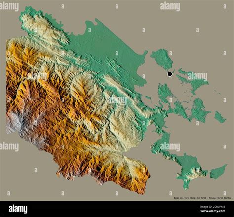 Forma De Bocas Del Toro Provincia De Panam Con Su Capital Aislada
